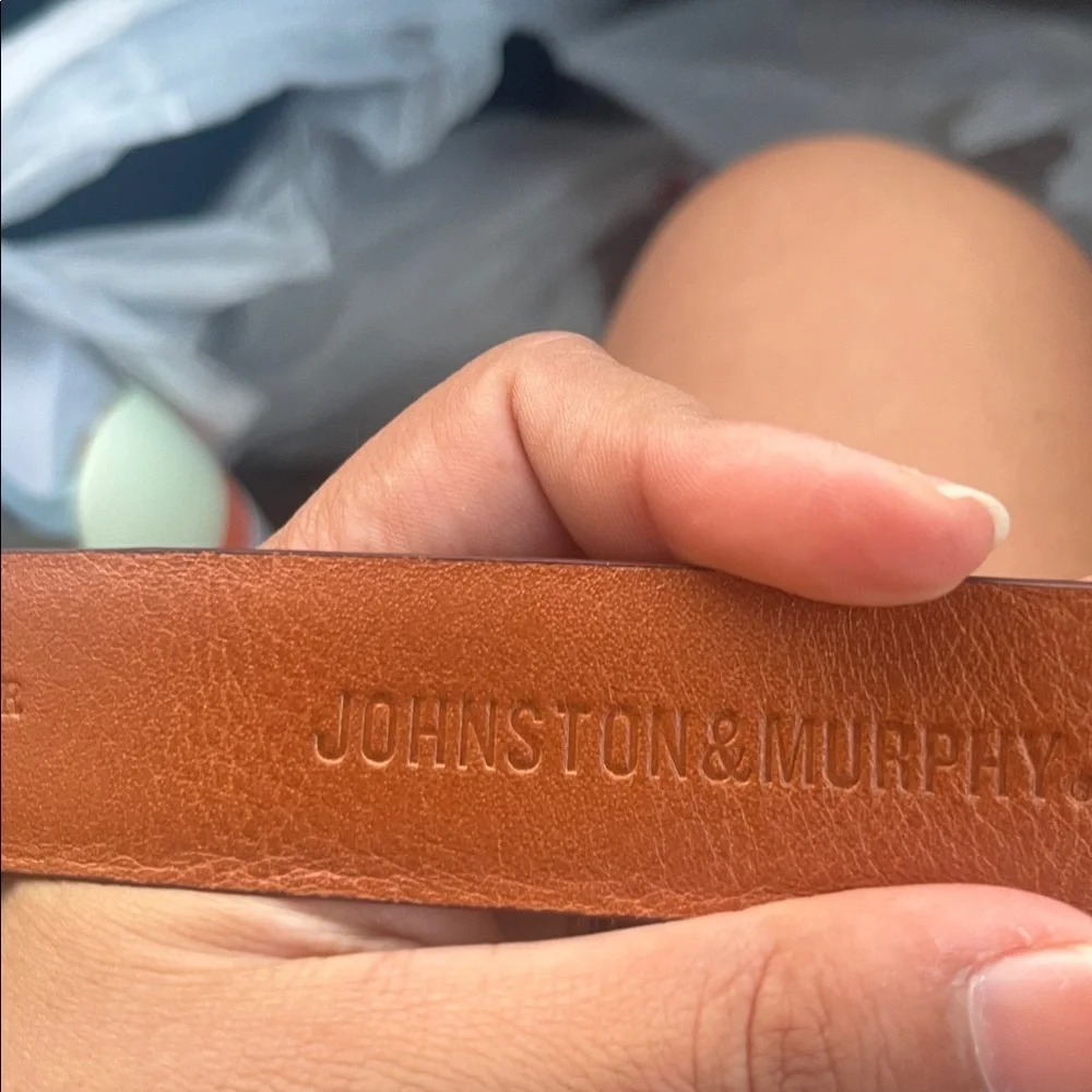 Johnston & Murphy Lizard-Grain Ranger Belt size 42